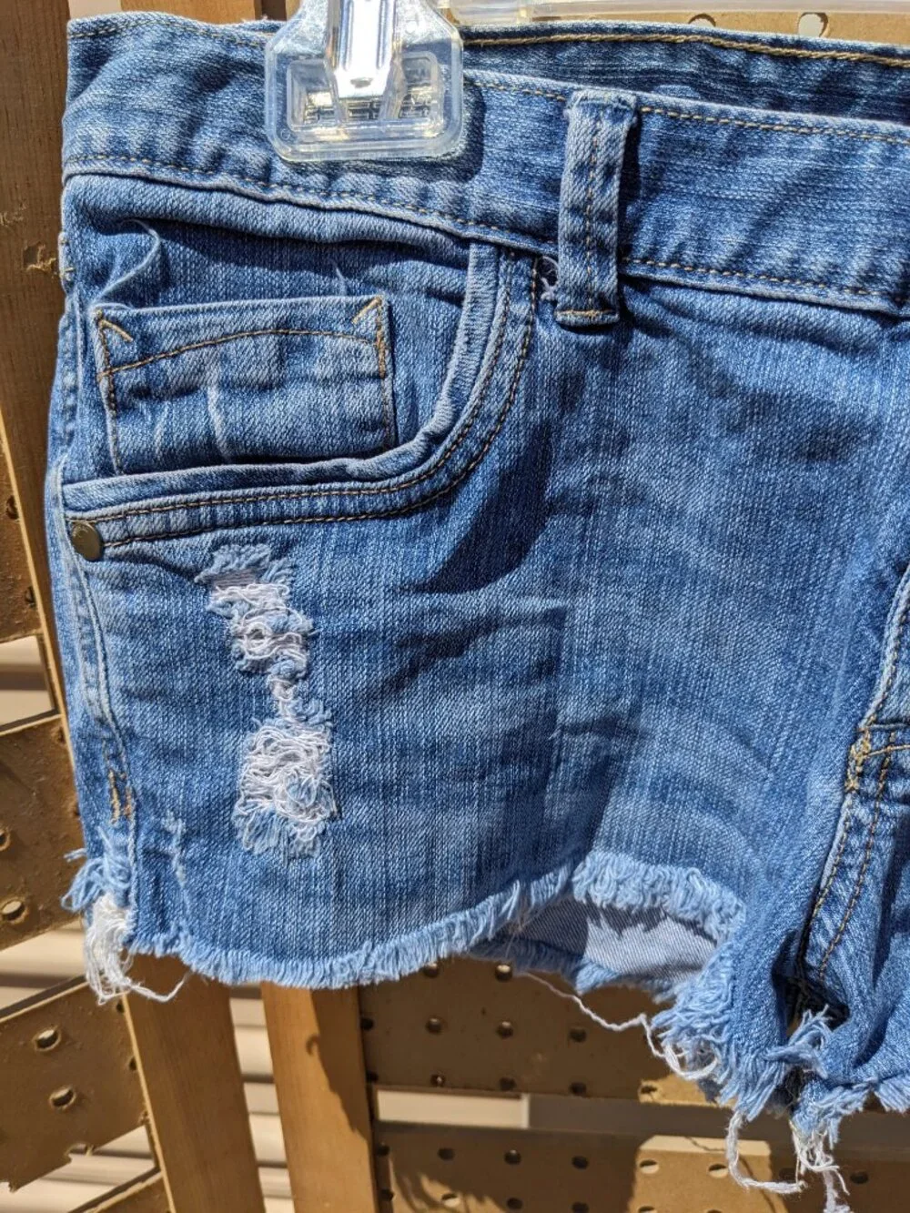 Mossimo Denim Cutoff Shorts Sz 9 - Picture 3 of 6